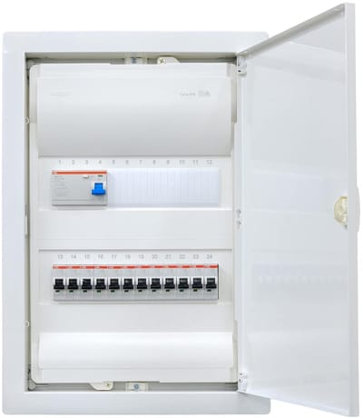 Inbouwverdeler - Groepenkast - Elektrische Installatie - Voorzien Klemblok - 50 x 35 x 10 cm - Wit