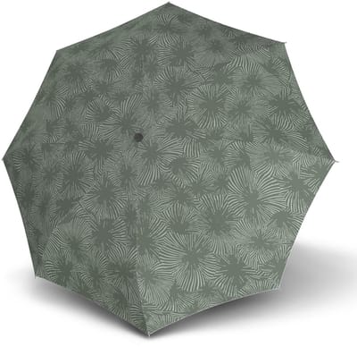 Knirps paraplu T.200 Medium Duomatic Doodle Agave groengrijs