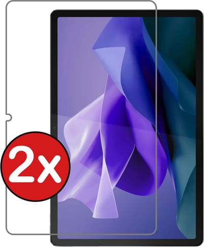 Screenprotector - 2 Stuks - Geschikt voor Lenovo Tab P12 - Extra Sterk - Beschermglas - Gehard Glas - Tempered Glass - Screen Protector
