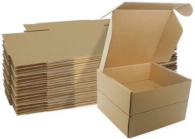 karton verzenddozen, 150x150x50mm Small Shipping Box for Posting klein pakket Mailer, verpakking dozen voor bedrijf, verzending, opslag of Gift (25 stuks)