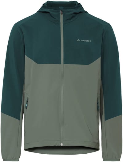 VAUDE Moab Jacket IV, softshell jas, heren fiets sportjassen, niet-waterdicht, winddicht, softshell, met capuchon, reguliere pasvorm