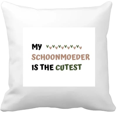 Akyol - my schoonmoeder is the cutest Kussen hoes - Mama - schattige schoonmoeder - moeder cadeautjes - moederdag - verjaardagscadeau - verjaardag - cadeau - geschenk - kado - gift - moeder artikelen - 40 bij 40 cm