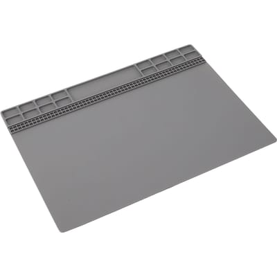 Tapis de Réparation de Montre Caoutchouc Souple Horloger Position des Vis Tapis de Travail Antistatique Antidérapant pour Horlogers Organisation Gris gris