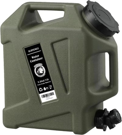 Watercontainer 12 Liter Draagbaar - BPA-vrij voor Camping en Noodvoorraad