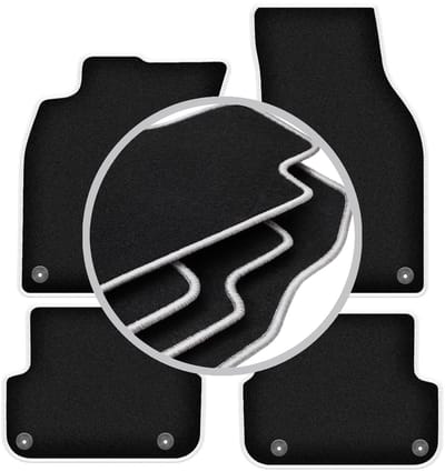 CARLUX-SILVER automatten voor: Audi A6 C6 FL sedan, stationwagen, avant (2006-2011)