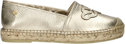 Fred De La Bretoniere - Mili Lily B Espadrille Lichtgoud Leer Goud - Maat 37