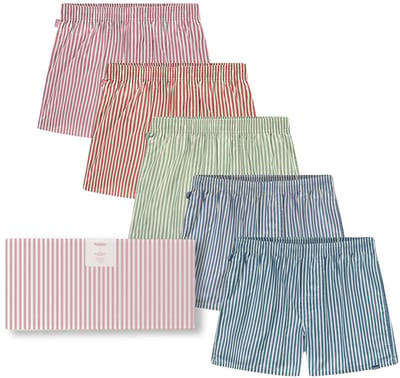 Pockies heren giftbox 5P wijde boxershorts striped multi
