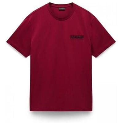 T-shirt Napapijri S-VIGNONI BACK - NP0A4ILX-R1E1 TIBETAN RED