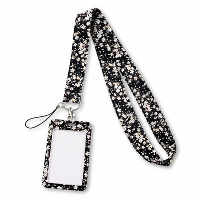 Travel Cords - Keycord met Badgehouder & Telefoonkoord – 3-in-1 Lanyard – Bloesem – Afneembare Pashouder – ID Kaarthouder – Telefoonkoord
