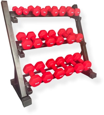 Padisport Dumbell set met rek - dumbell set met houder - dumbell rek - halterrek - dumbell opbergrek