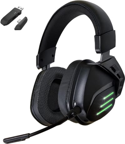 RONN® Game headset draadloos - Headset - Game headset - Gaming headsets - Zwart -‎ 22cm x 22cm x 11cm