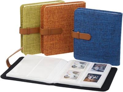 Linnen Hardcover Fotoalbum met 288 Pockets, 3 x 3 Inch, DIY Scrapbook voor Familie, Bruiloft en Feestdagen