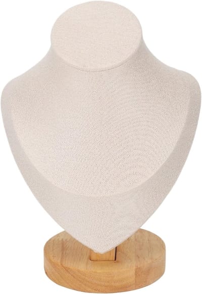Sieradenhouder voor Beurzen, Flanellen Mannequin voor Kettingen, Display voor Juwelen en Accessoires