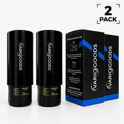 Variogoods - Padelballen Drukregelaar - Padel Tennis Accessoire - Luchtdrukkoker - Ball Saver - Pressurizer - Voor Padel & Tennis Ballen - Verleng Levensduur - Zwart - 2 Stuks