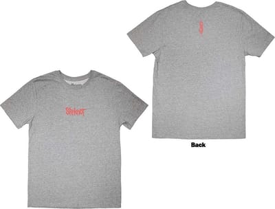 Slipknot - Mini Logo Heren Tshirt - S - Grijs