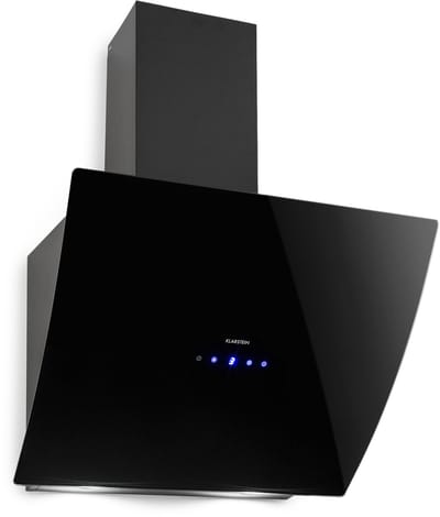 Klarstein Afzuigkap, Afzuigkap 90cm, Afzuigkap recirculatie/afvoer, Afzuigkap met vetfilter, Afzuigkap voor wandmontage, Afzuigkappen met LEDs, Schuine afzuigkap 641 m³/u afvoer