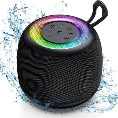 Lzwintrading Bluetooth Speaker Draadloos - IP67 Waterproof - Draagbare Outdoor Mini Luidspreker - Sterke Bas met Basradiatoren - 12 Uur Afspeeltijd - Geschikt voor Badkamer, Kamperen, Fietsen