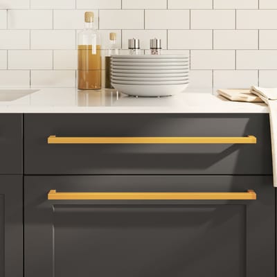 vidaXL - Handvatten - 10 - st - 480 - mm - roestvrij - staal - goudkleurig