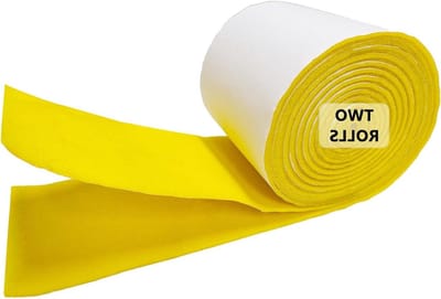 Zelfklevend Vilt - Viltlint Viltrol - Meubels Beschermen - 14 mm Dik Vilt - 2 Rollen 10m - Geel