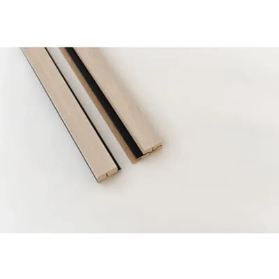 Maestro Latt Afwerkprofielset - Vanilla Oak + Black - 277cm - 71x20mm