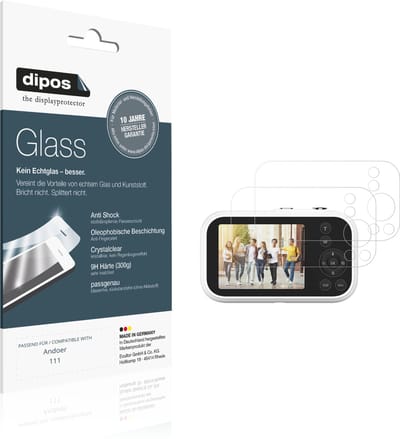 dipos – 2x Pantserfolie geschikt voor Andoer 111 | 9H Screenprotector