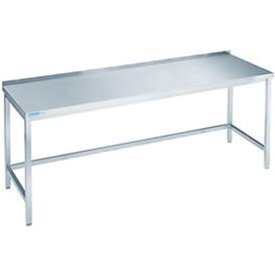 Werktafel van rvs, inrijvakken, 850 x 700 x 1800 mm