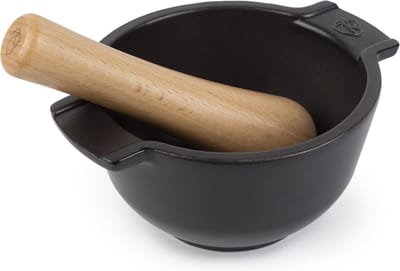 Peugeot Appolia Vijzel En Stamper 14 cm - Leisteen - Keramiek/hout