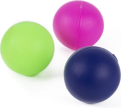 Beachballetjes - multi gekleurd - 38 mm - Set van 3x stuks - premium- strand