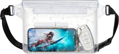 Livano Waterdichte Telefoonhoesjes - Waterdicht Telefoonzakje - Waterproof Festival Opbergtasje - Documententasje - Waterbestendig - Transparant