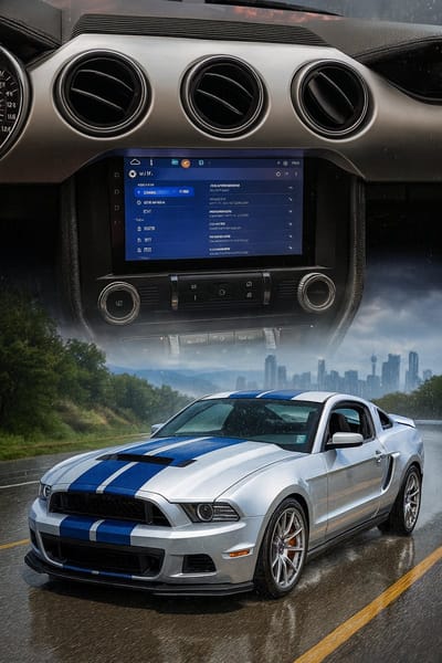 ADIVOX 9 inch T1 geschikt voor Ford Mustang 2014-2020 Android 15 CarPlay/Auto/Wifi/GPS/RDS/DSP/NAV/DAB+