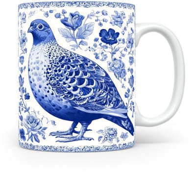 Mok Patrijs Beker voor koffie of tas voor thee, cadeau voor dierenliefhebbers, moeder, vader, collega, vriend, vriendin, kantoor, opa, oma, hond, kerst, sinterklaas, verjaardag