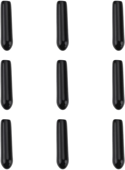 Dailygoods- Kraaghoezen 100 stuks - Rubber - Geschikt voor puntige kragen 2,25 mm - 3,0 mm - 16 mm lang - Eenvoudig te installeren - Halsbandhoezen