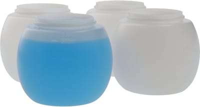 4 x Wasbol 230 ml - Doseerbol Vloeibaar Wasmiddel - Wasbollen voor Wasmachine - BPA Vrij - Niet Breekbaar - Wasbol tot 65 graden - 4 stuks