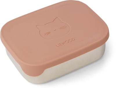 Liewood Arthur Lunchbox - 900ml - Cat dark rose