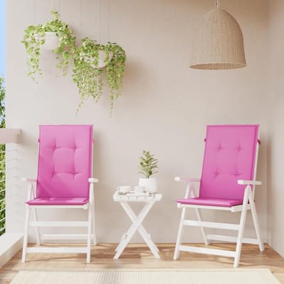 Stoelkussens - Tuinkussens - Comfortabel Zitten - Waterafstotend Materiaal - 120x50 cm - Roze
