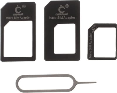 Noosy Simkaart Adapter | Vergroter | Converter | Inclusief Pinnetje | Nano en Micro 3 set