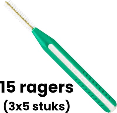 Lactona Easygrip Ragers Recht-Small - 4mm - Groen - 3 x 5 stuks - Voordeelverpakking