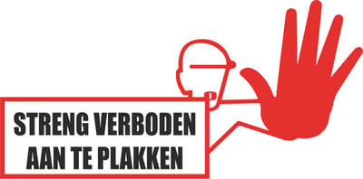 Brandmeldtelefoon Sticker – 10 x 10 cm