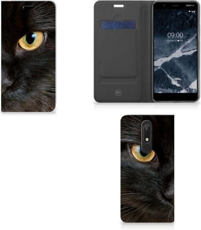 Nokia 5.1 (2018) Hoesje maken Zwarte Kat