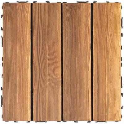 Terrastegels WPC - Balkontegels Houtlook - Buiten Verfraaien - Kliksysteem Makkelijk - 30x30 cm - Bruin
