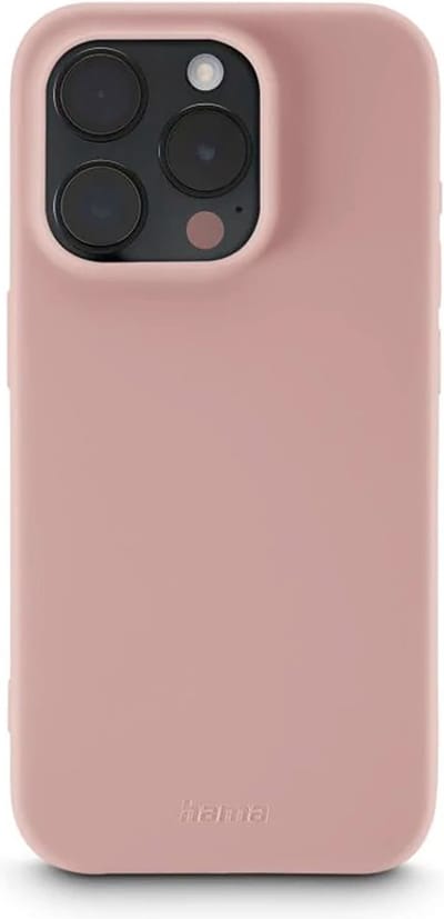 Hama Finest Feel Cover Hoesje geschikt voor iPhone 15 Pro Max - Zijdezacht afwerking - Krasbestendig - Nude