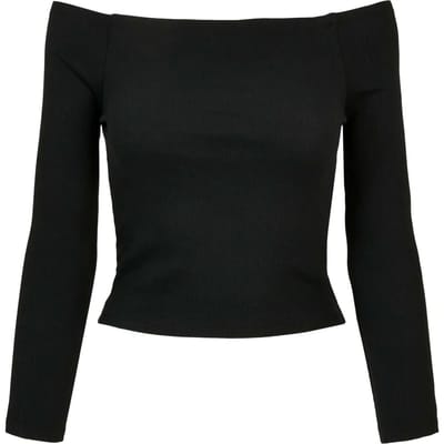 Dames-T-shirt met lange mouwen en zonder schouderstuk Urban Classics GT