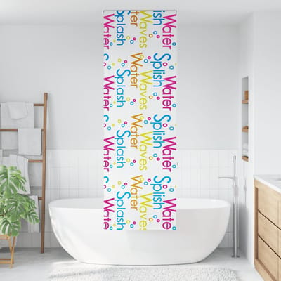 vidaXL - Doucherolgordijn - 60x240 - cm - stofbreedte - 56 - cm