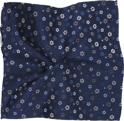 TRESANTI | SHANON | Zijden pochette met bloemenmotief | Blauw