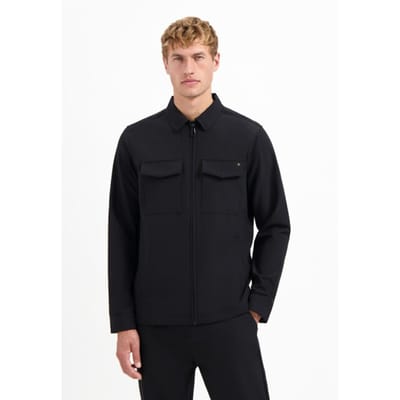 No Excess Overshirt Full Zipper Stretch Sedoc Black Maat: 3XL | Casual Overhemden Outlet | Heren | Zwart