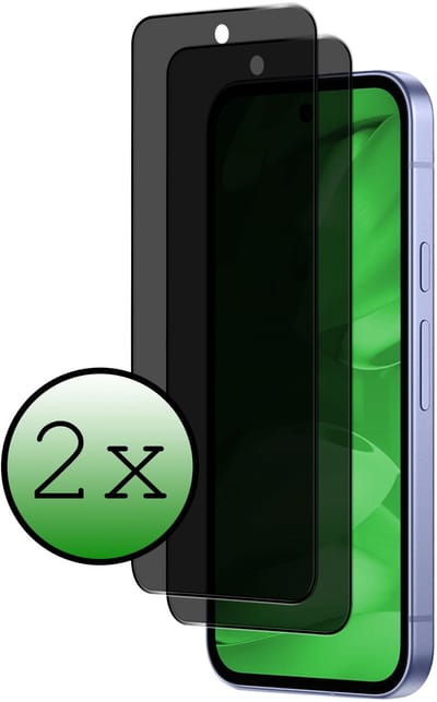 Screenprotector - 2 Stuks Geschikt voor Google Pixel 9a - Privacy Filter - Beschermglas - Gehard Glas - Tempered Glass - Screen Protector