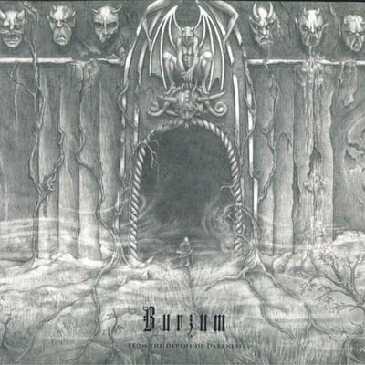 LP Plaat BURZUM - From The Depths Of Darkness BOBV327LP Back On Black 2011 VK Rock gray