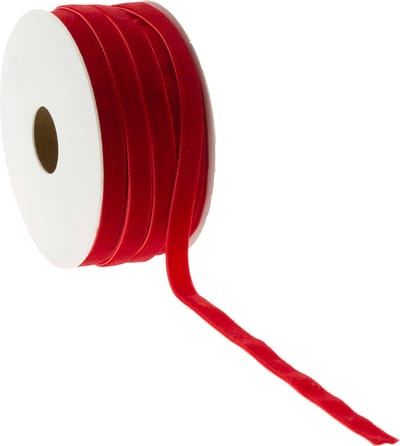 Fluweel lint Rood 9mm x 20m