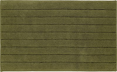 Casilin Badmat Antislip 50x80cm Luca - Waterabsorberende Badkamermat - Wasbaar en Sneldrogend - Voor Douche en Bad - 100% Katoen - Rechthoek - Groen