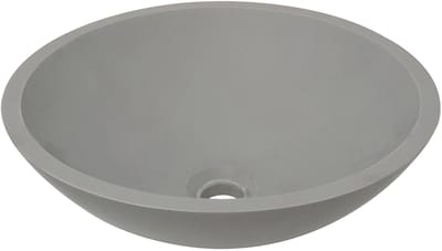Wiesbaden Valerie Opzetwastafel Solid Surface 43 cm. - Betonlook
